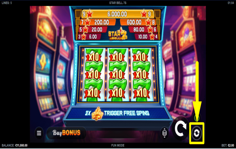 Star Bell 7s PLAY AUTOMATICALLY.