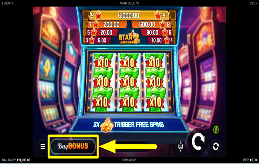 Star Bell 7s PURCHASE BONUSES.