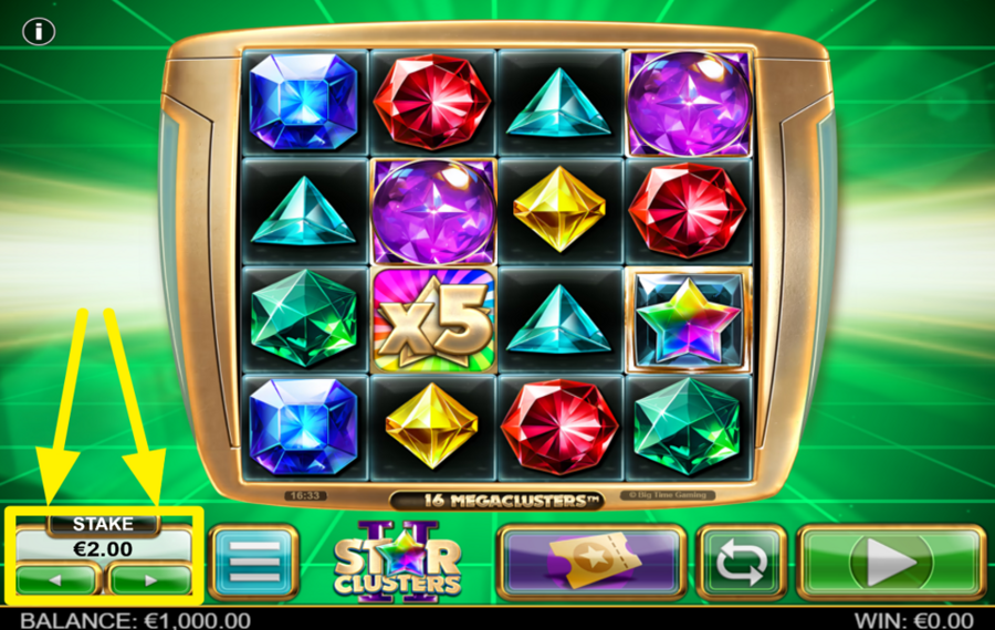 Star Clusters 2 DETERMINE YOUR BET.