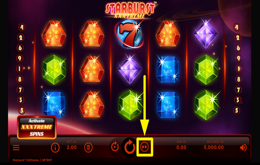 Starburst XXXtreme ÉLEVEZ LE TEMPO.