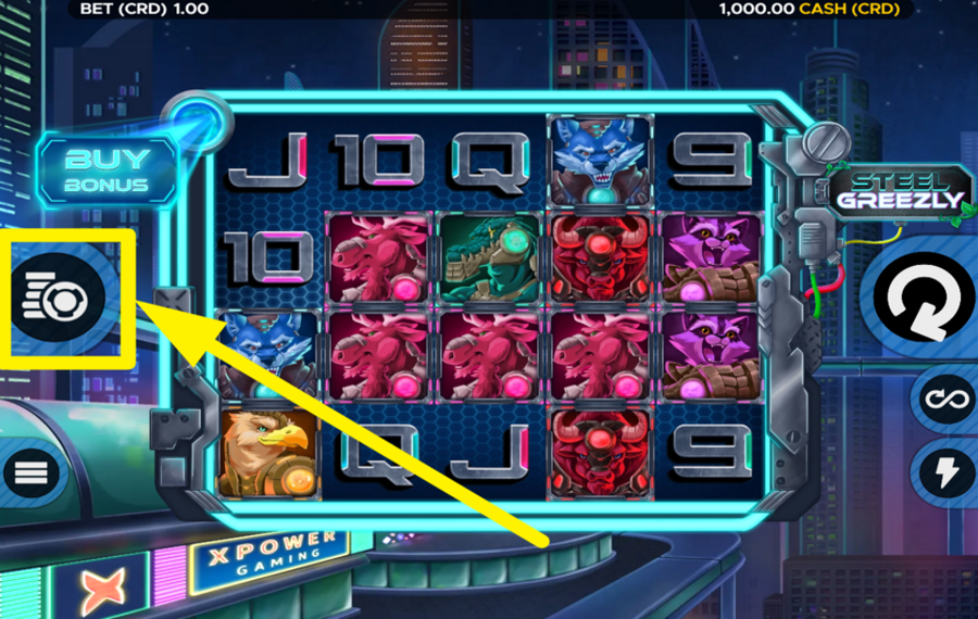 Steel Greezly Platzieren Sie Ihren Einsatz.