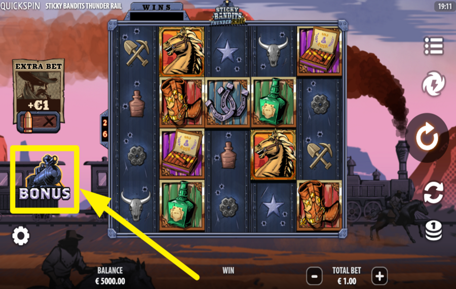 Sticky Bandits Thunder Rail DÉBLOQUEZ DES TOURS GRATUITS.