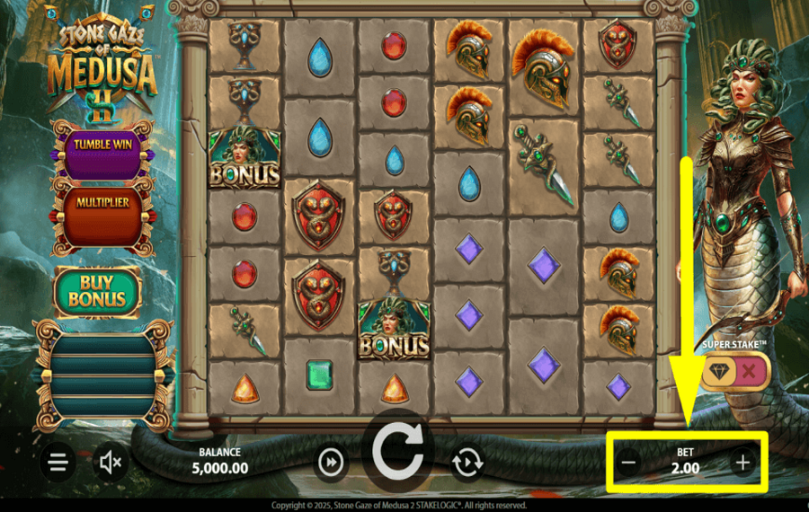 Stone Gaze of Medusa 2 WÄHLEN SIE IHREN EINSATZ.