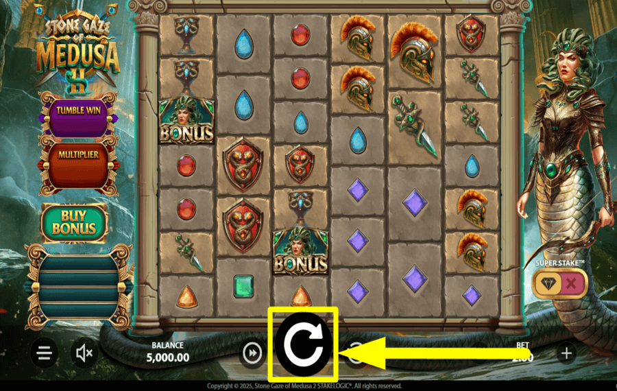 Stone Gaze of Medusa 2 VERSUCH ZU GEWINNEN.