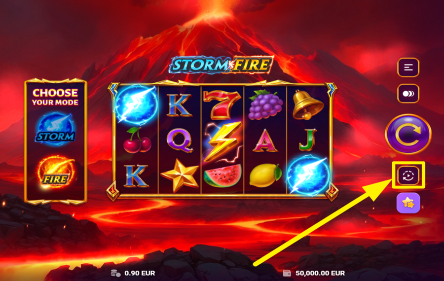 Storm VS Fire ВРАЩАЙТЕ БАРАБАНОВЫ АВТОМАТИЧЕСКИ.