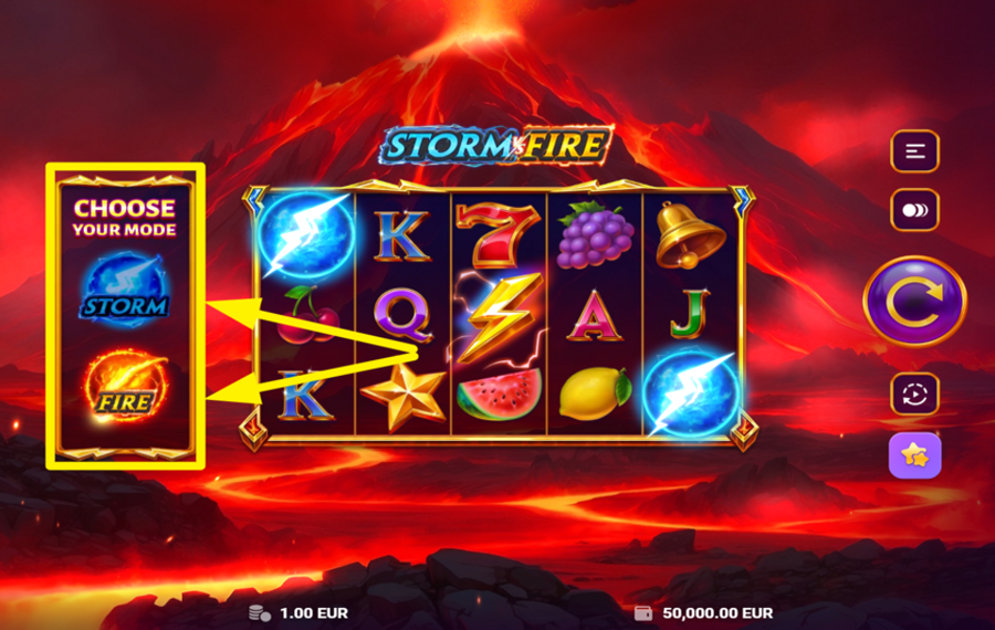 Storm VS Fire ВЫБЕРИТЕ РЕЖИМ.