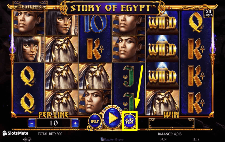 Story of Egypt Using the optional “Autoplay” feature.