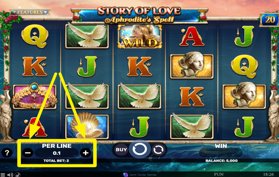 Story of Love Aphrodites Spell AJUSTEZ LA MISE PAR LIGNE.