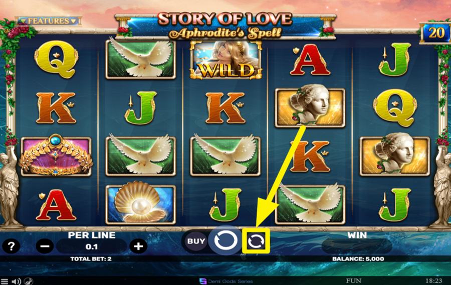 Story of Love Aphrodites Spell UTILISEZ DES TOURS AUTOMATISÉS.