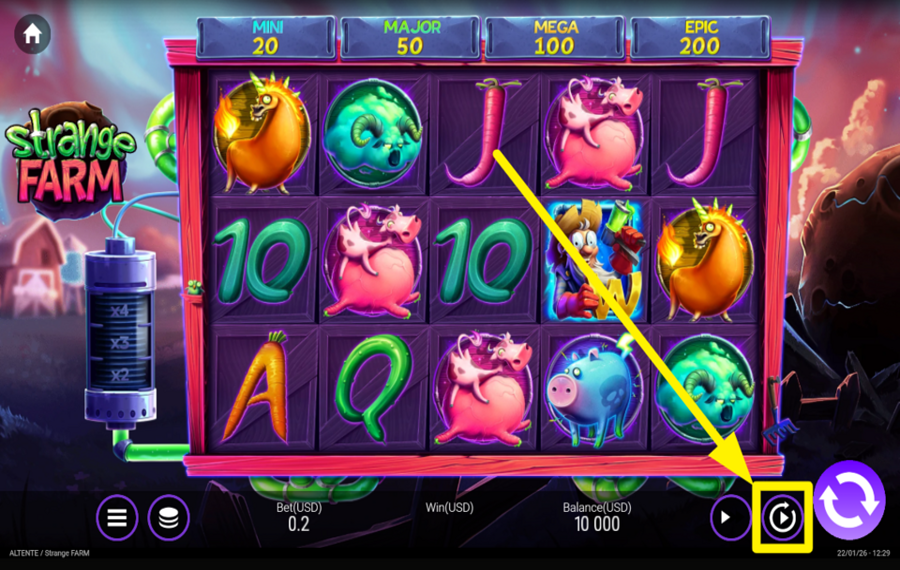 Strange Farm UTILIZE AUTOPLAY.