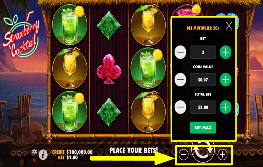 Strawberry Cocktail ELIGE EL VALOR DE TU APUESTA.