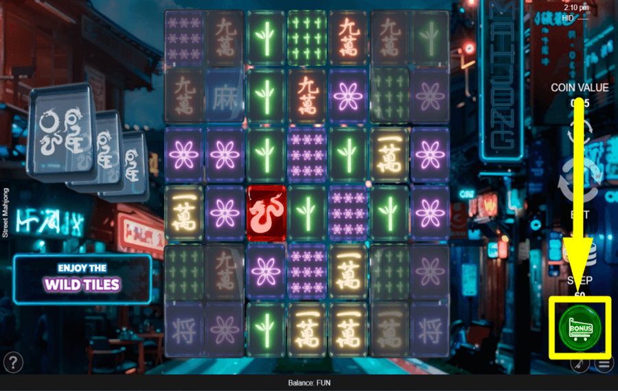 Street Mahjong ACTIVEZ LE BONUS.