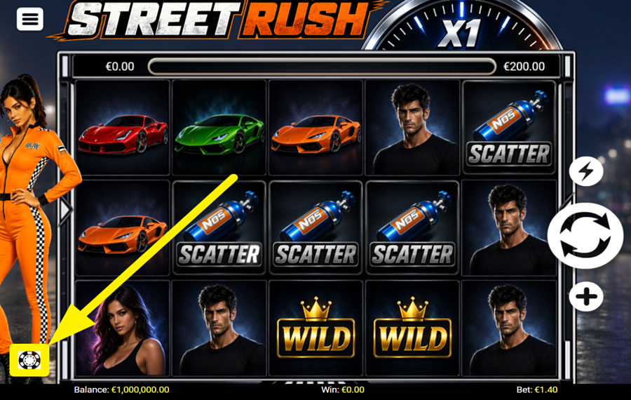 Street Rush SPECIFY YOUR WAGER.