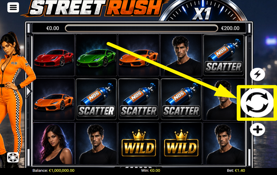Street Rush SPIN FOR VICTORY!