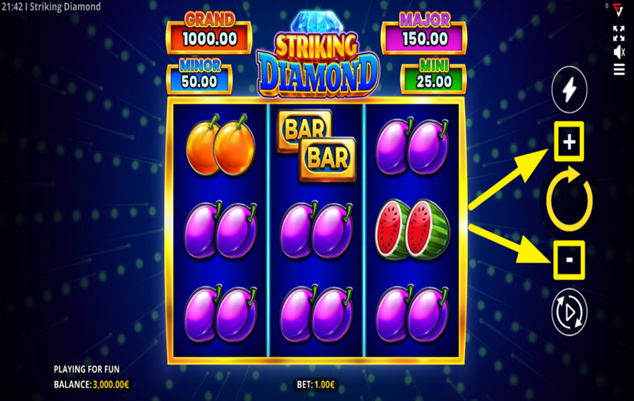 Striking Diamond ESPECIFICA TU APUESTA.