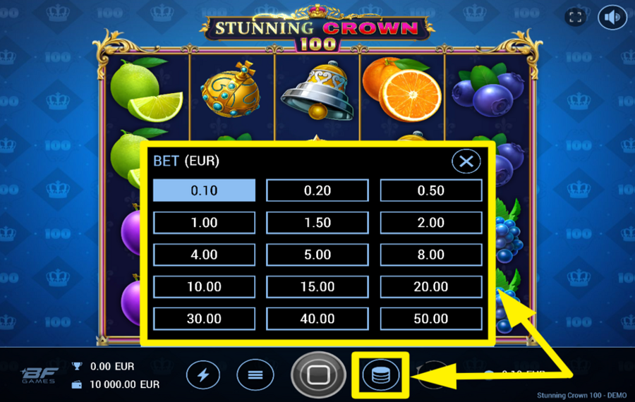 Stunning Crown 100 PICK A BET VALUE.