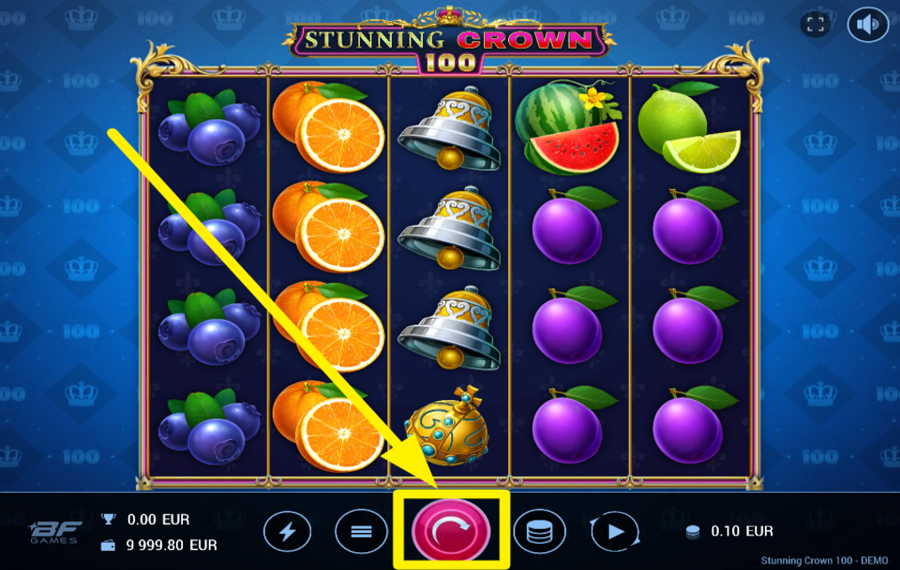 Stunning Crown 100 SPIN FOR SUCCESS!