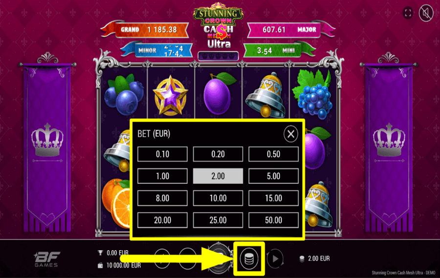 Stunning Crown Cash Mesh Ultra CAST YOUR WAGER.