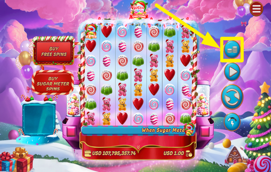 Sugar Love Christmas Candies ОПРЕДЕЛИТЕ ЗНАЧЕНИЕ СТАВКИ.