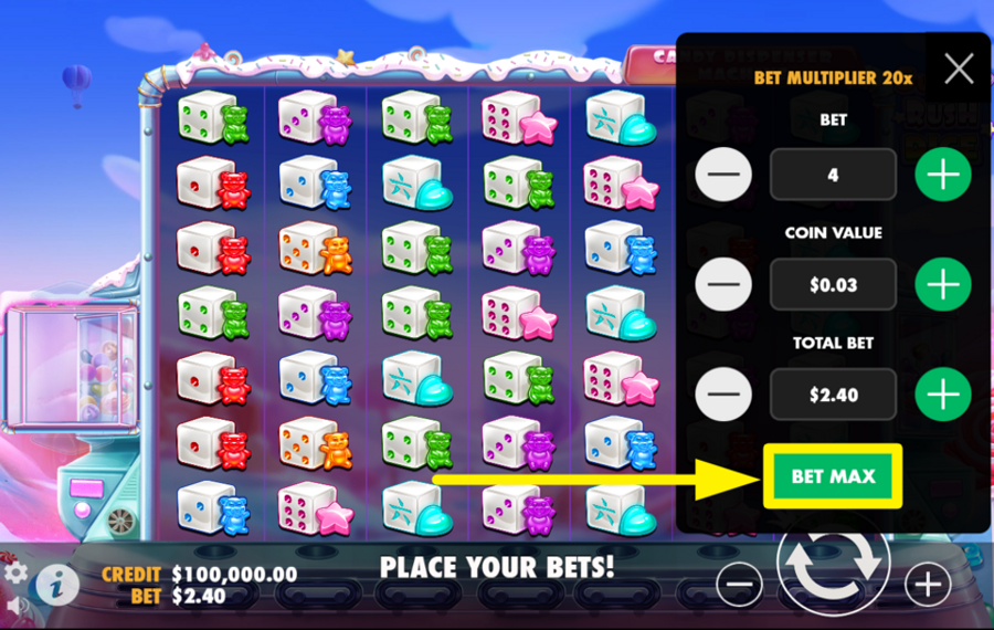 Sugar Rush Dice ДЕЛАЙТЕ МАКСИМАЛЬНУЮ СТАВКУ.