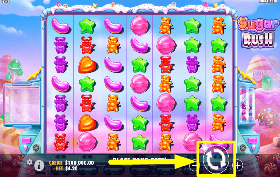 Sugar Rush FAITES TOURNER LES BOBINES.