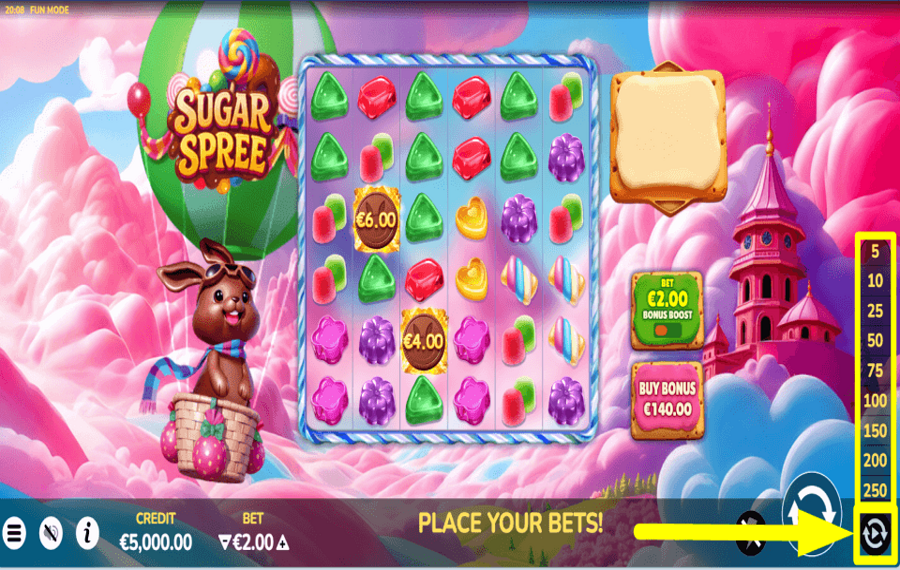 Sugar Spree UTILISER LA LECTURE AUTOMATIQUE.