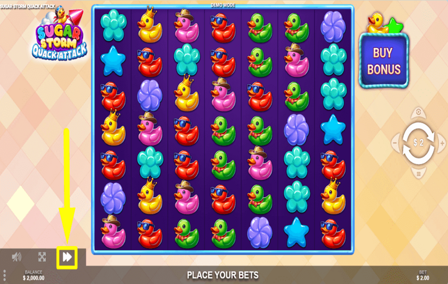 Sugar Storm Quack Attack SPEED UP THE GAME.