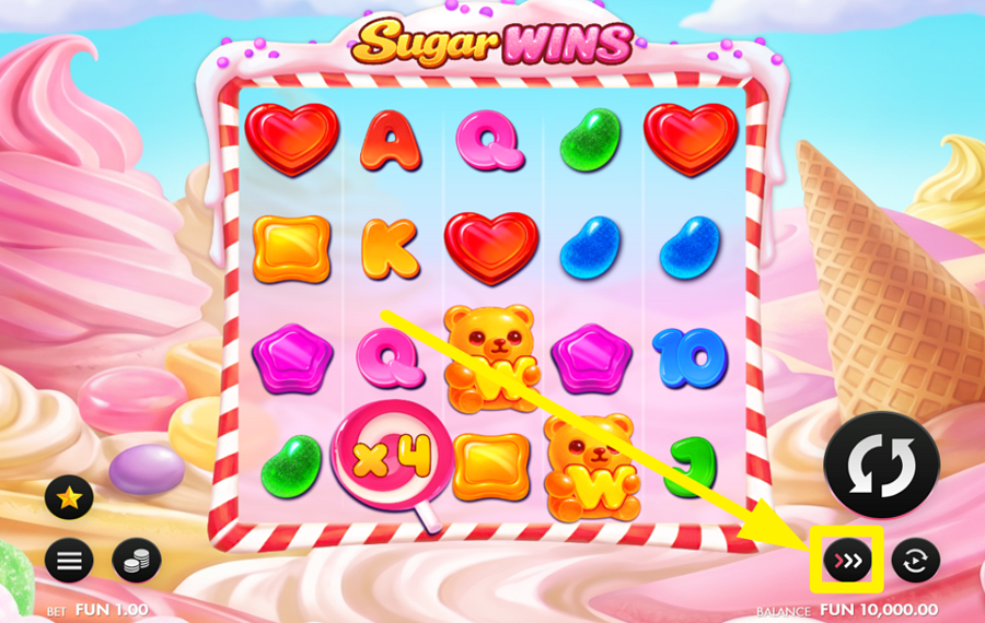 Sugar Wins ACCÉLÉREZ LES TOURS.