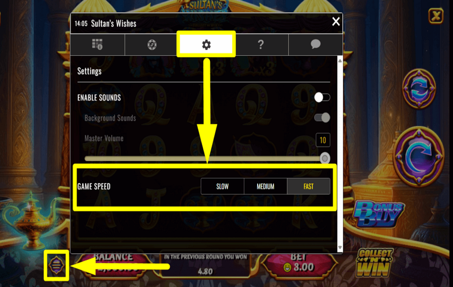 Sultans Wishes Collect N Win ACCELERA IL RITMO.