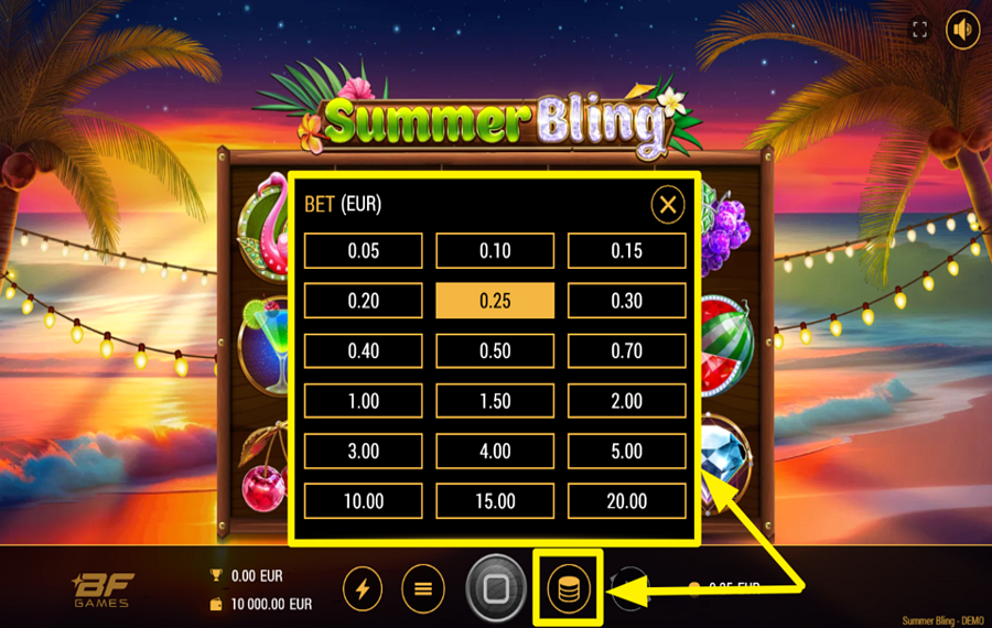 Summer Bling BESTIMMEN SIE IHREN EINSATZ.