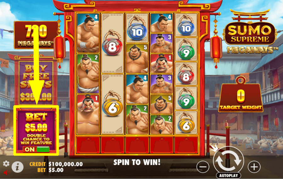 Sumo Supreme Megaways PUSH YOUR LUCK.