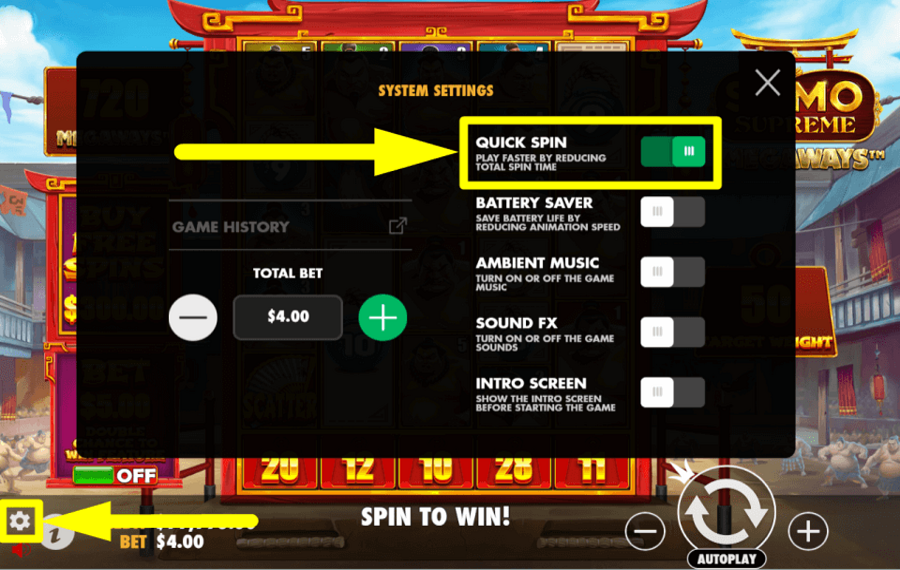 Sumo Supreme Megaways PICK UP YOUR PACE.