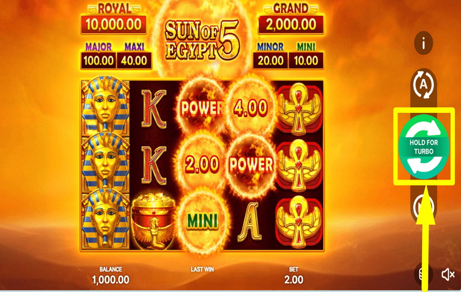 Sun of Egypt 5 Hold and Win SPIELE UM PRÄMIEN.