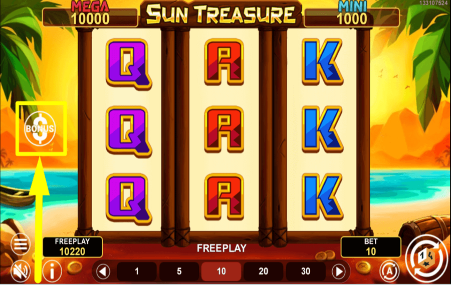 Sun Treasure SHOP FOR BONUSES.