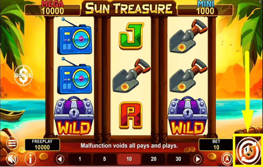 Sun Treasure SPIN TO WIN.