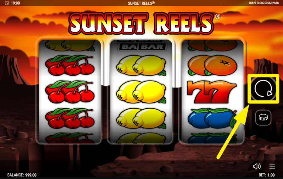 Sunset Reels SPIN THE REELS.