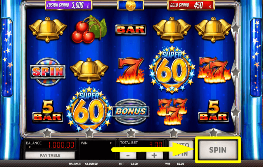 Super 60 Stars DREHEN, UM ZU GEWINNEN!