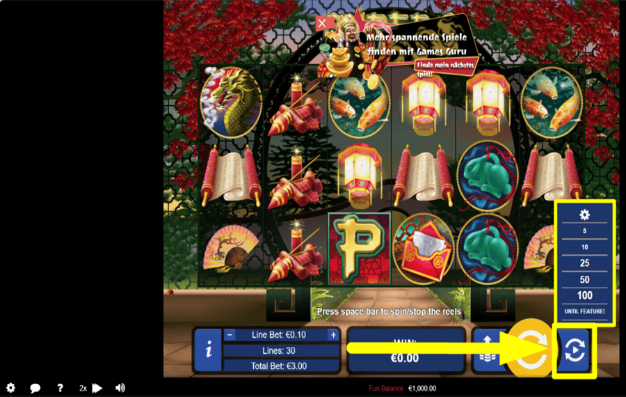 Super 6 GIOCA CON GIRI AUTOMATICI.