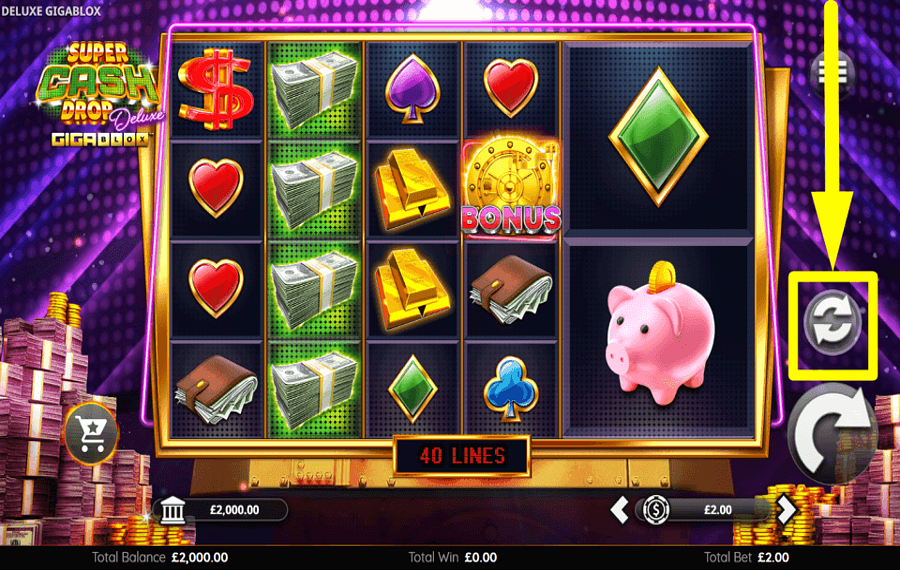 Super Cash Drop Deluxe Gigablox USE AUTOPLAY.