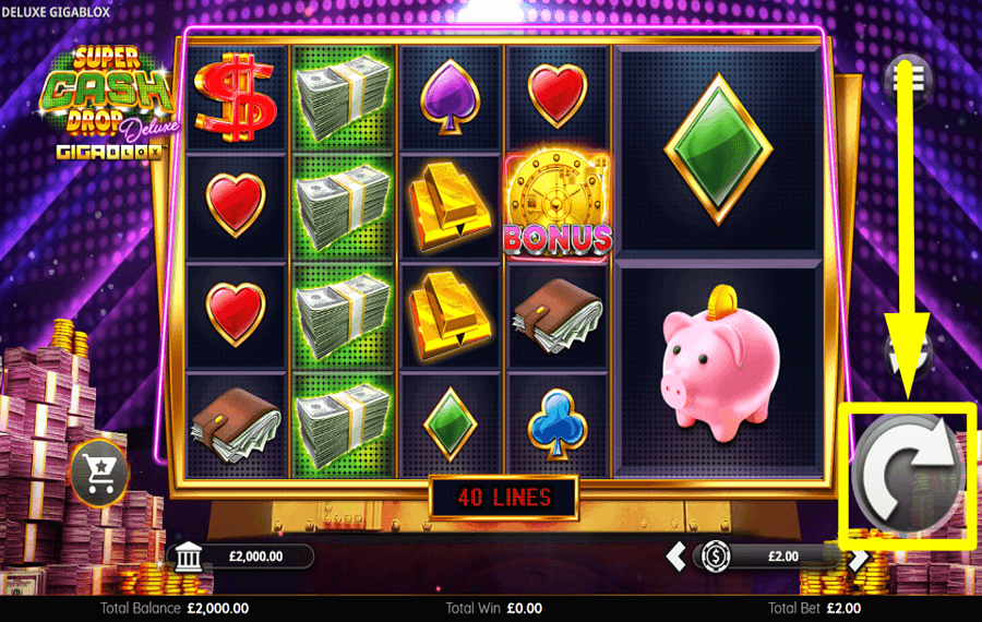 Super Cash Drop Deluxe Gigablox TRY YOUR LUCK.