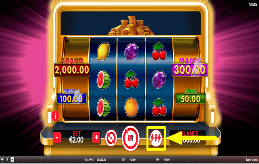 Super Coins ACCÉLÉREZ LE JEU.