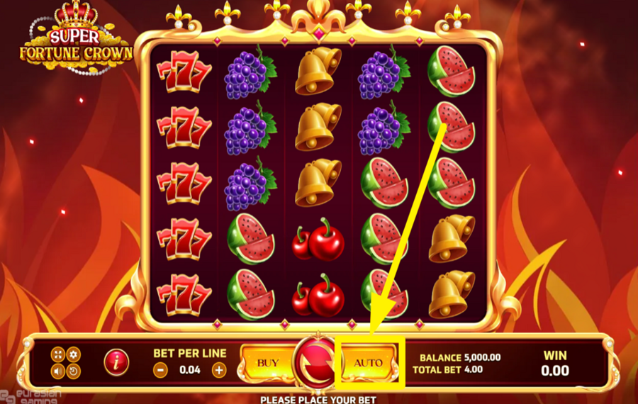 Super Fortune Crown CHOOSE AUTOMATIC SPINNING.