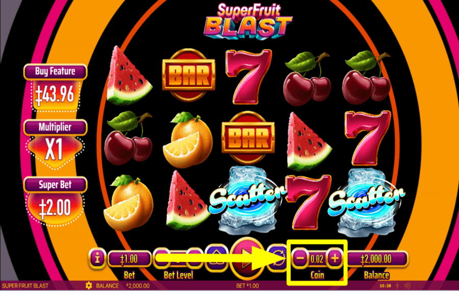Super Fruit Blast НАЗНАЧЬТЕ МОНЕТЫ.