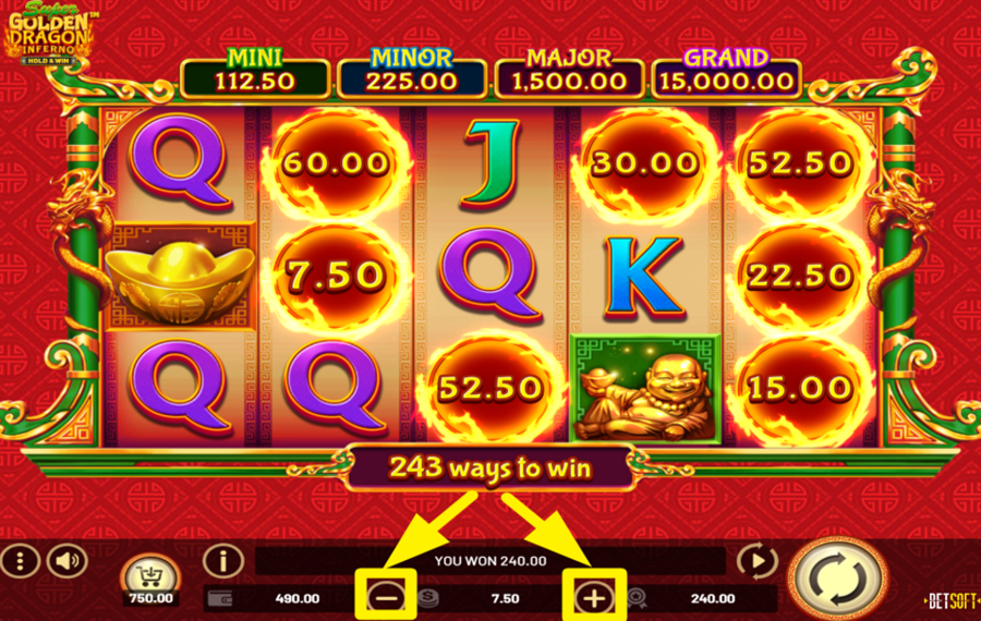 Super Golden Dragon Inferno PLACE YOUR BET.