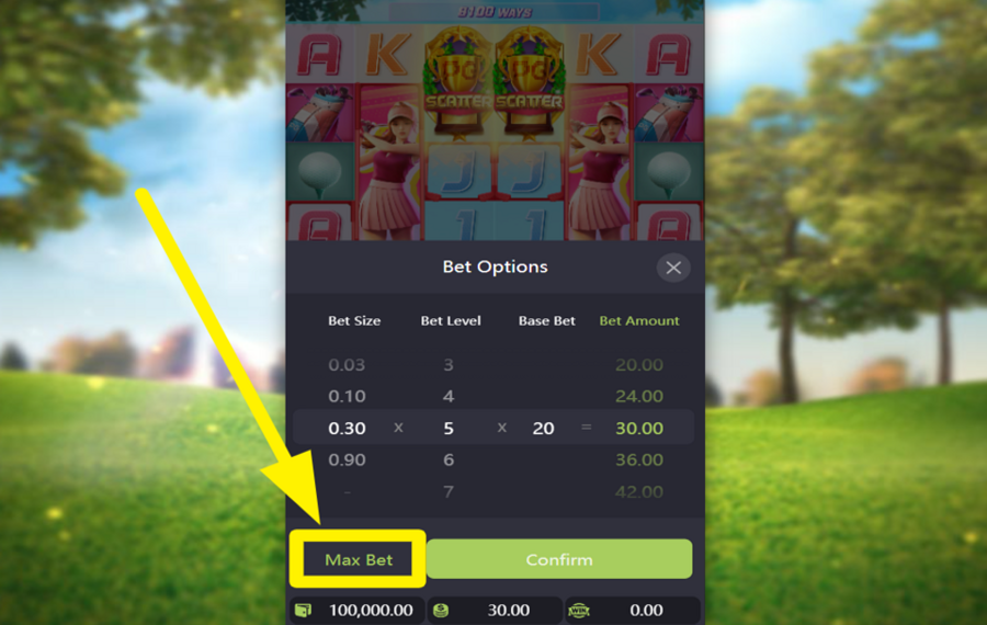 Super Golf Drive УСТАНОВИТЕ МАКСИМАЛЬНУЮ СТАВКУ.