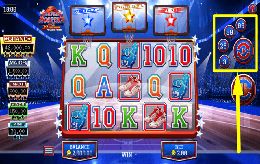 Super Hoopers Xtreme Power Pots ИСПОЛЬЗУЙТЕ АВТОВОСПРОИЗВЕДЕНИЕ.