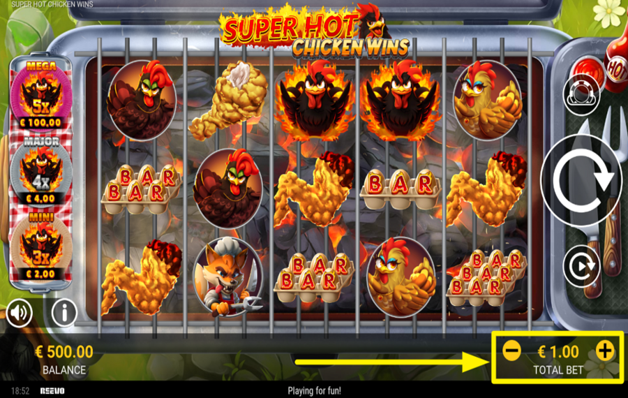 Super Hot Chicken Wins PLACE YOUR BET.