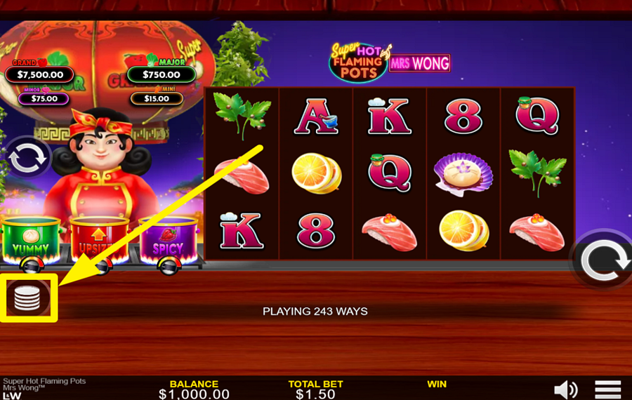 Super Hot Flaming Pots Mrs Wong ВЫБЕРИТЕ СВОЮ СТАВКУ.