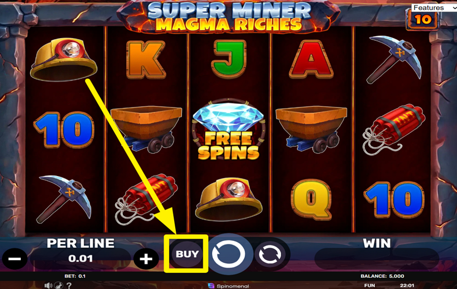Super Miner Magma Riches KAUFEN SIE GRATIS-DREHUNGEN.