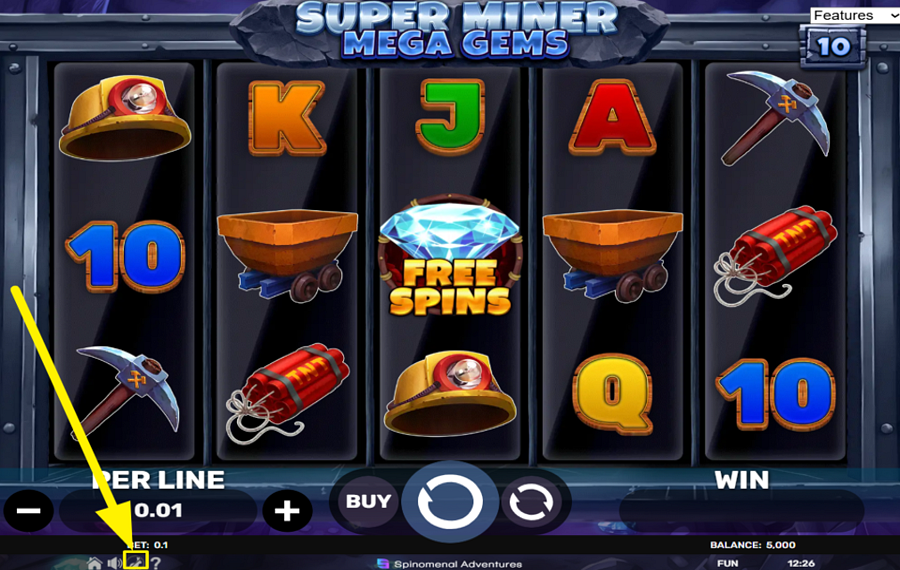 Super Miner Mega Gems SCATENA LA POTENZA DEL TURBO.